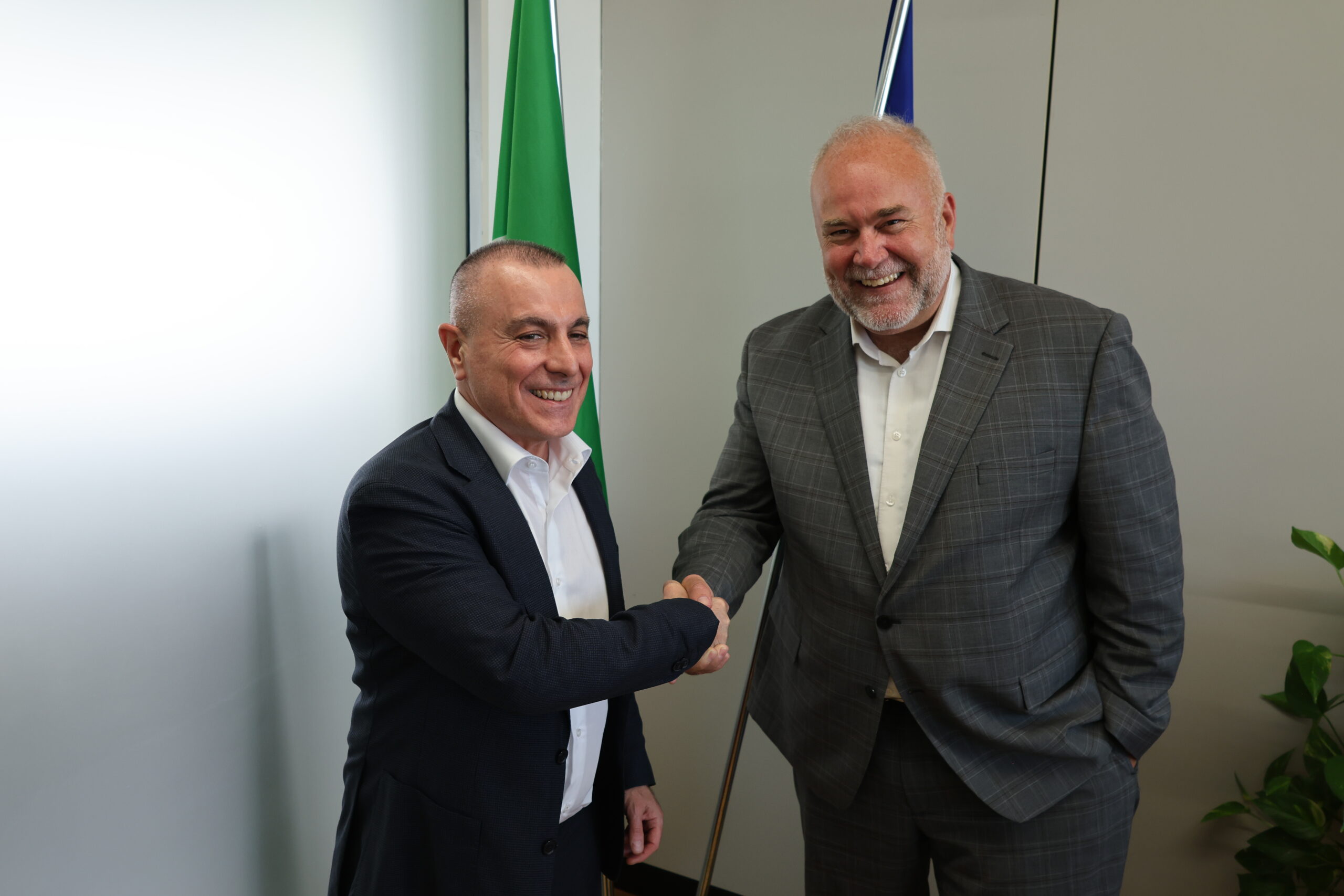 a sx Gian Luca Artizzu, Ad di Sogin e Todd Smith,Vicepresidente Marketing & Business Development di Candu Energy